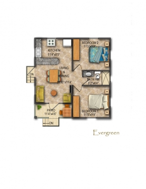Evergreen Floor Plan 